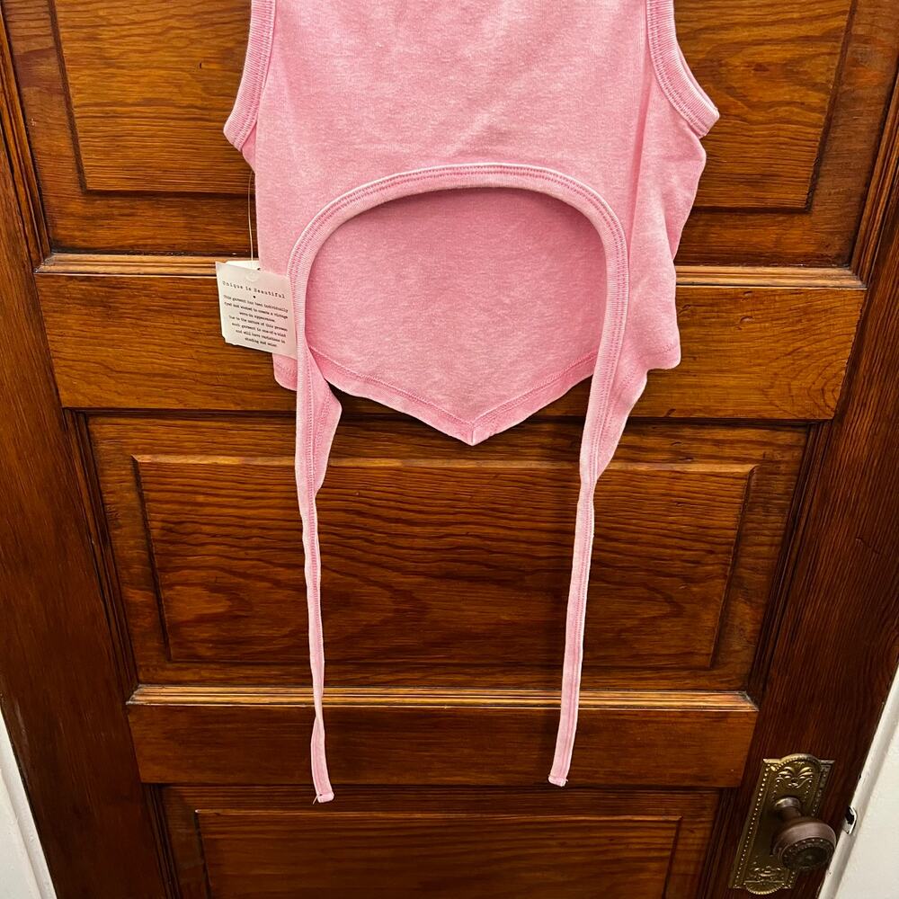 Altar'd State Tie Back Tank Top Pink size XS Women's $35 NWT's - Picture 11 of 13